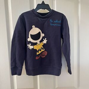 MC2 Saint Barth Peanuts Charlie Brown Sweatshirt No School Tomorrow Boys Size 6